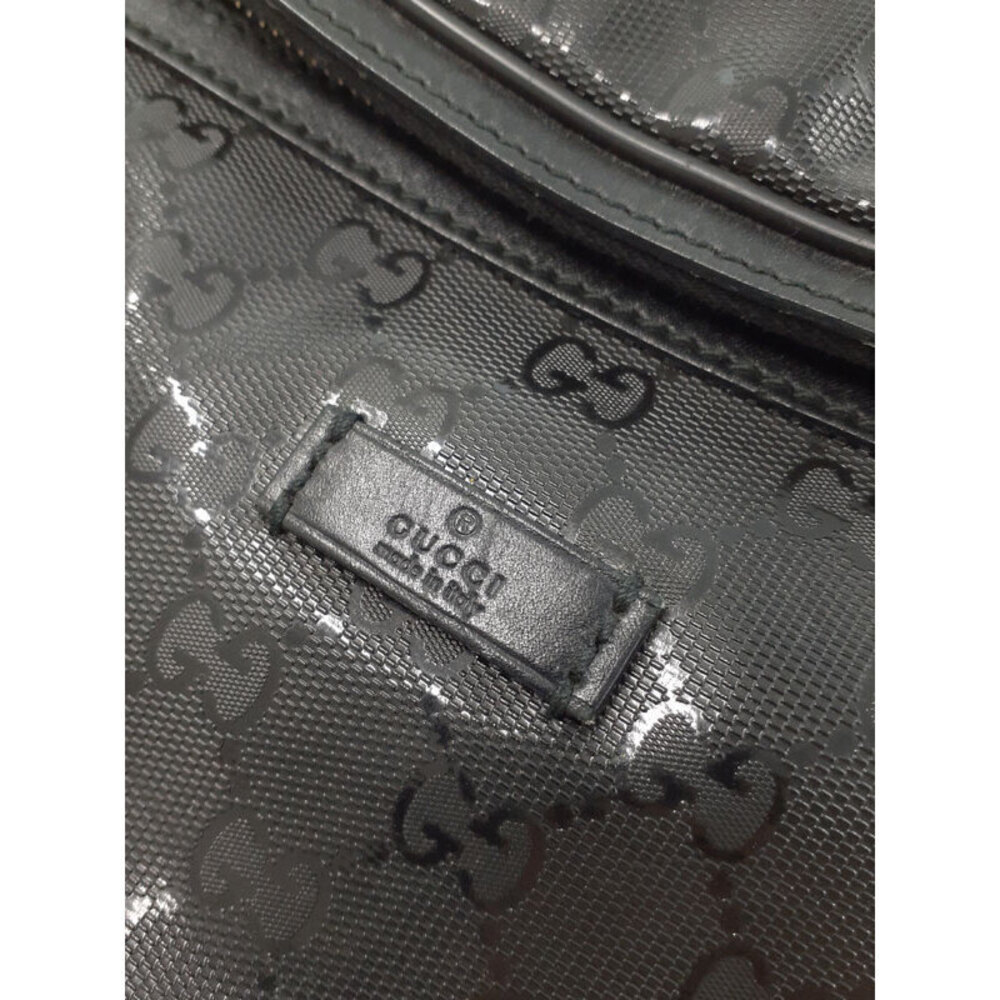 Gucci Crossbody Bum Bag Black GG Belt Imprime Body - Picture 8 of 9